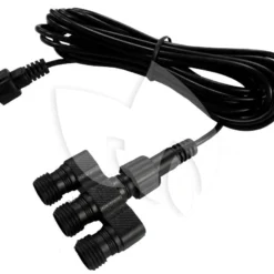 12 Volt 3-weg Verdeler Met 5 Meter Aansluitkabel