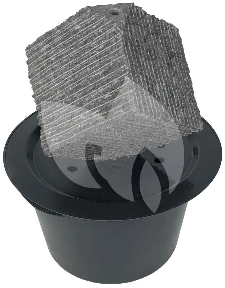 Kubus Waterornament Natuursteen 38 Cm Doorsnede