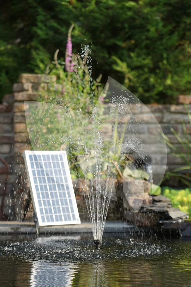 Ubbink SolarMax 600 Vijverpomp Fontein Met Zonnepaneel - Exclusief Accu - Afbeelding 2